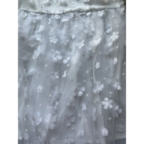 Alter’d State Aurora Floral Mesh Babydoll Mini Dress XL Spaghetti 3D Flower - Picture 6 of 8